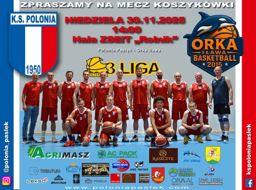 Zaproszenie na mecz koszykówki