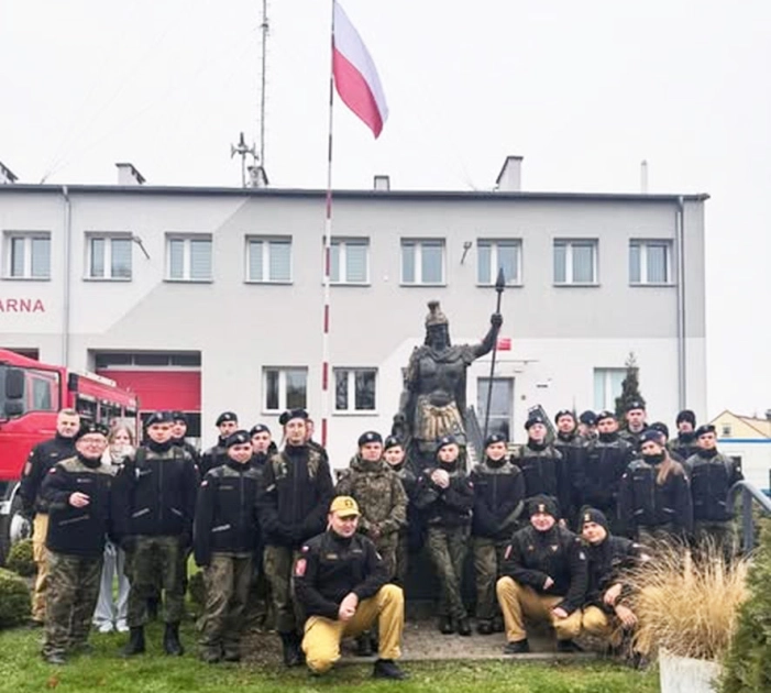 Kadeci ZSEiT w Jednostce Ratowniczo-Gaśniczej nr 3 w Pasłęku