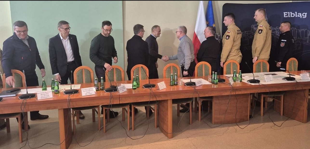 Premier pofatygował się do Elbląga