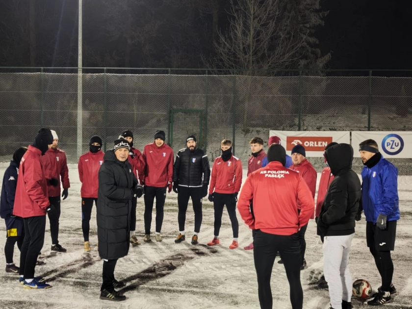 Pierwszy trening piłkarzy