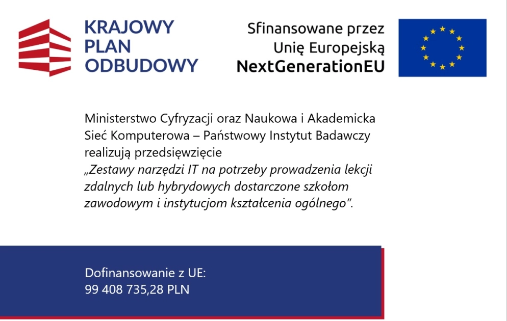 Inwestycja w przyszłość &ndash; nowy sprzęt komputerowy z KPO w ZSEiT w Pasłęku