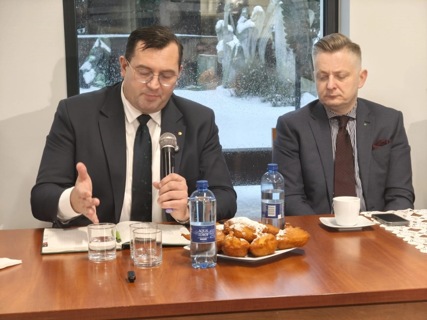 Wizyta Stefana Krajewskiego w Aniołowie. 