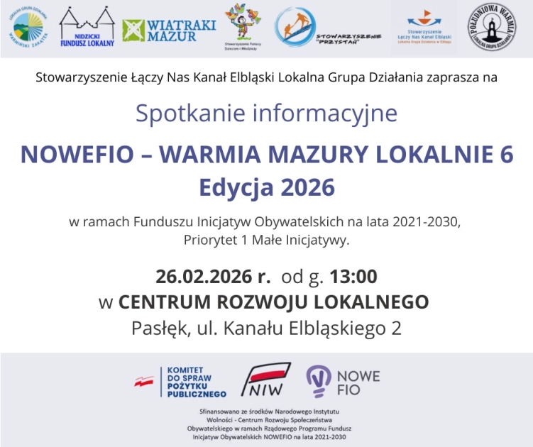 NOWEFIO 2026 - spotkanie informacyjne