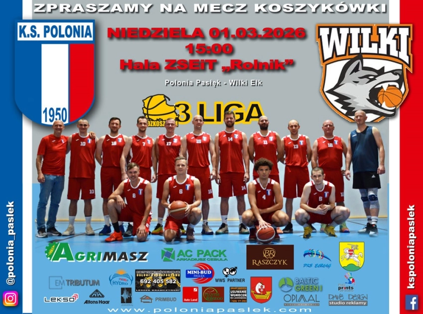 Zaproszenie na mecz koszyk&oacute;wki