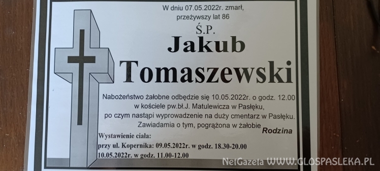 Zmarł Jakub Tomaszewski
