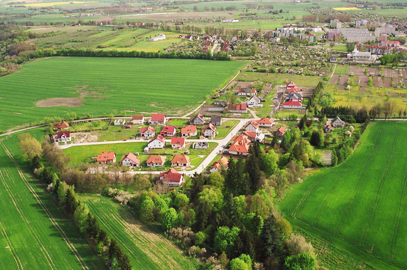 Pasłęk z lotu ptaka