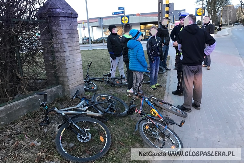 potracenie rowerzysty Lidl 