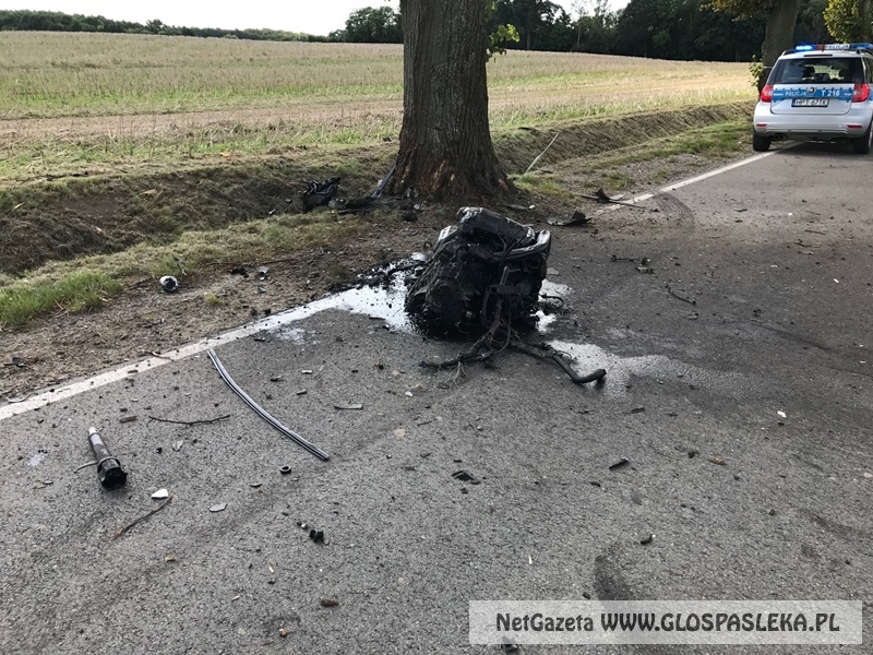 Wypadek na trasie Rychliki - Dymnik (24.sierpnia 2017r.) 