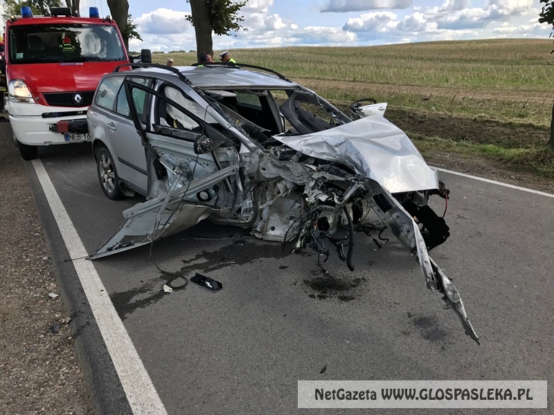 Wypadek na trasie Rychliki - Dymnik (24.sierpnia 2017r.) 