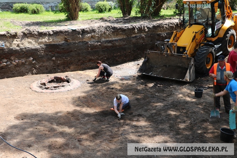 wykopaliska koło zamku