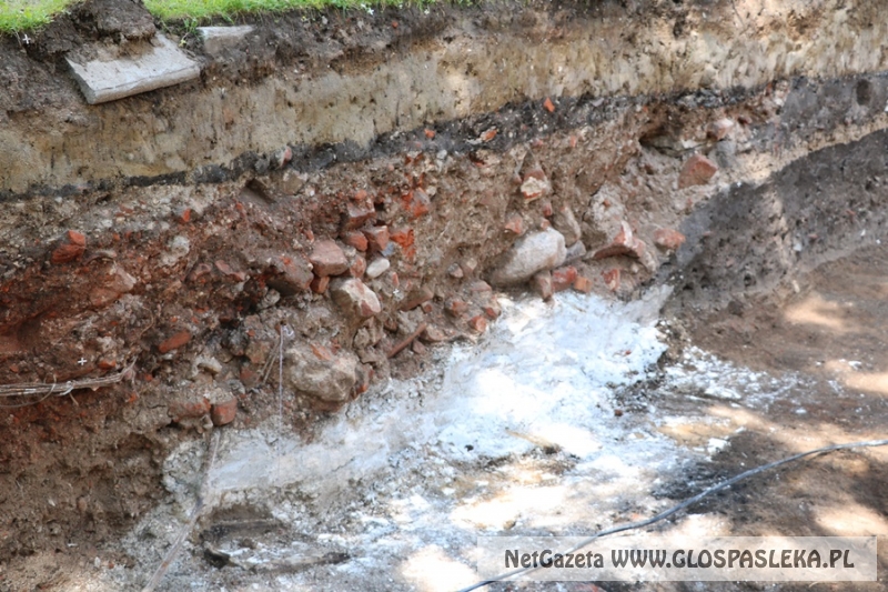 wykopaliska koło zamku