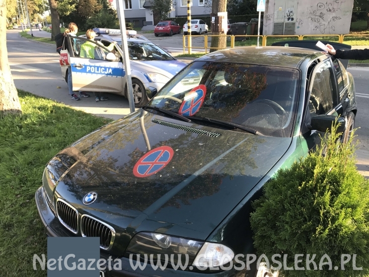 Kolizja BMW i VW Polo