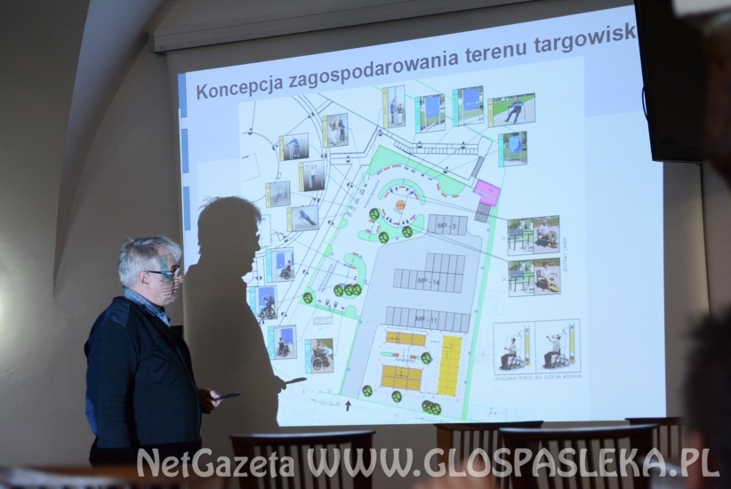 Koncepcja zagospodarowania targowiska miejskiego w Pasłęku.