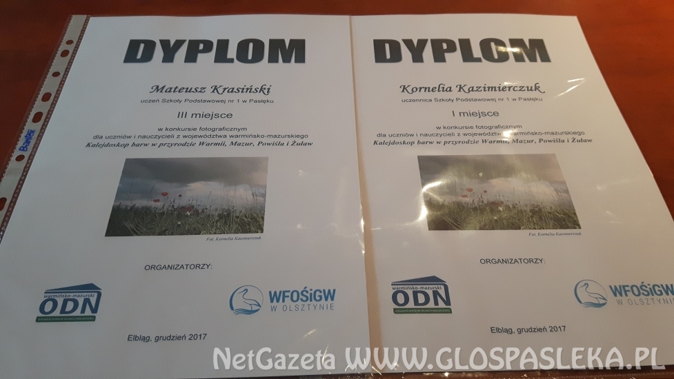 Sukces fotografów z SP nr 1 w konkursie wojewódzkim