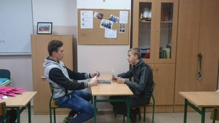 Trening umiejętności praktykantów z ZSEiT przed wyjazdem do Włoch