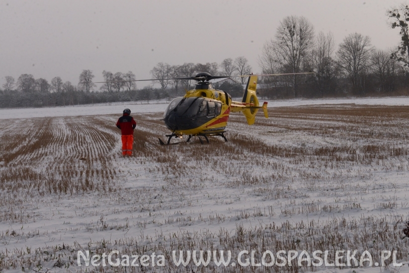 Helikopter lądował w Krośnie