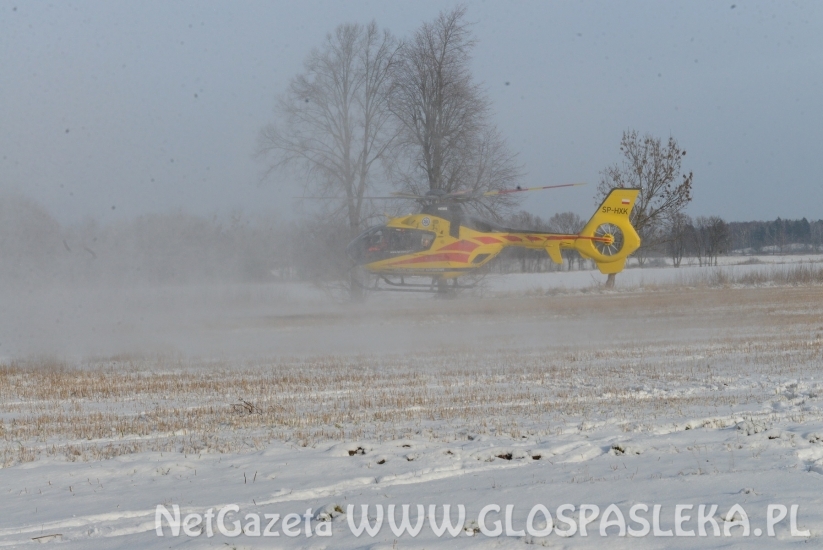 Helikopter lądował w Krośnie