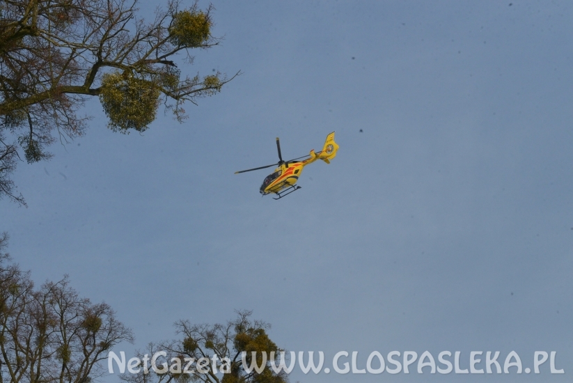 Helikopter lądował w Krośnie