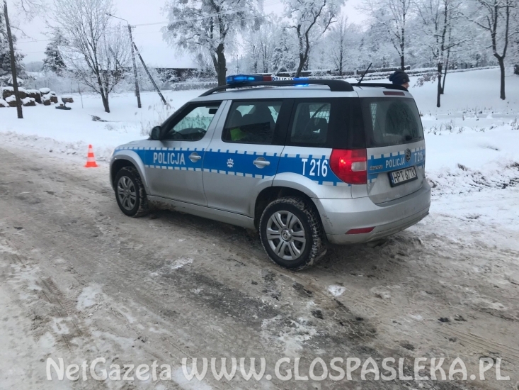 Wypadek w Dawidach (23.01.2018r.) 