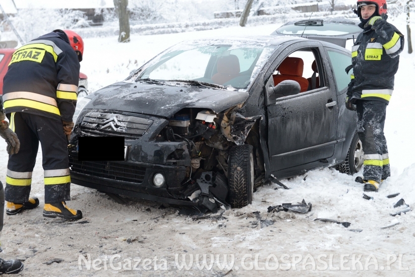 Wypadek w Dawidach (23.01.2018r.) 