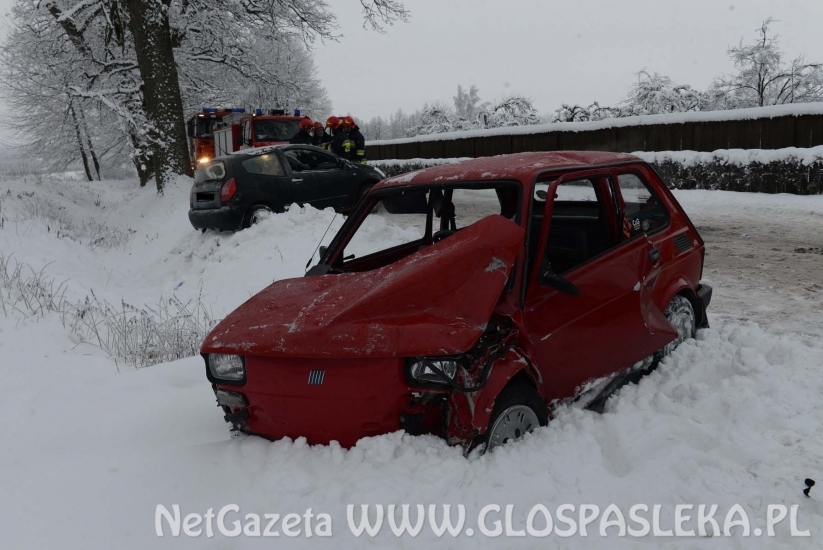 Wypadek w Dawidach (23.01.2018r.) 