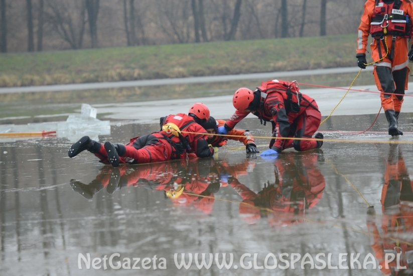 Pokaz ratownictwa na lodzie