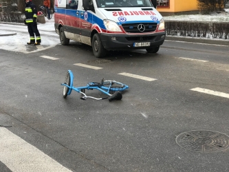 Potrącenie rowerzysty