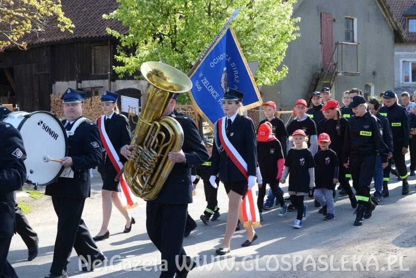 Nowy sztandar OSP w Zielonce Pasłęckiej