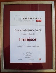 Powiat Elbląski z najlepszym w Polsce Skarbnikiem