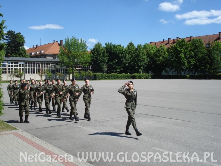 Klasa mundurowa z ZSEiT na obozie wojskowym