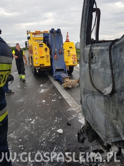 pożar tira na siódemce