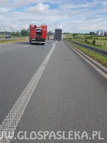 pożar tira na siódemce