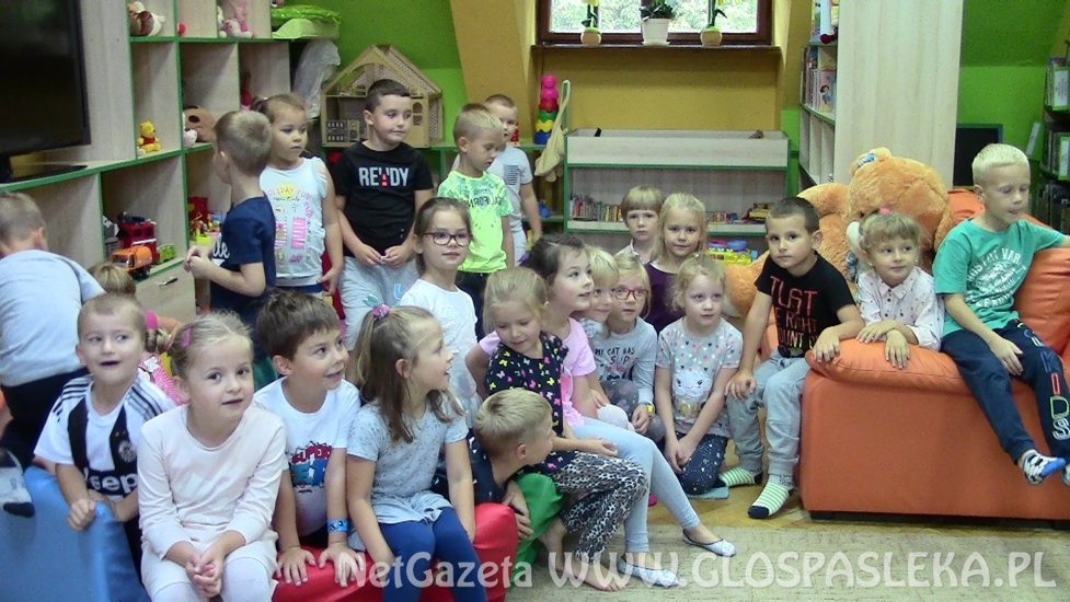 przedszkolaki w bibliotece wrzesień 2018