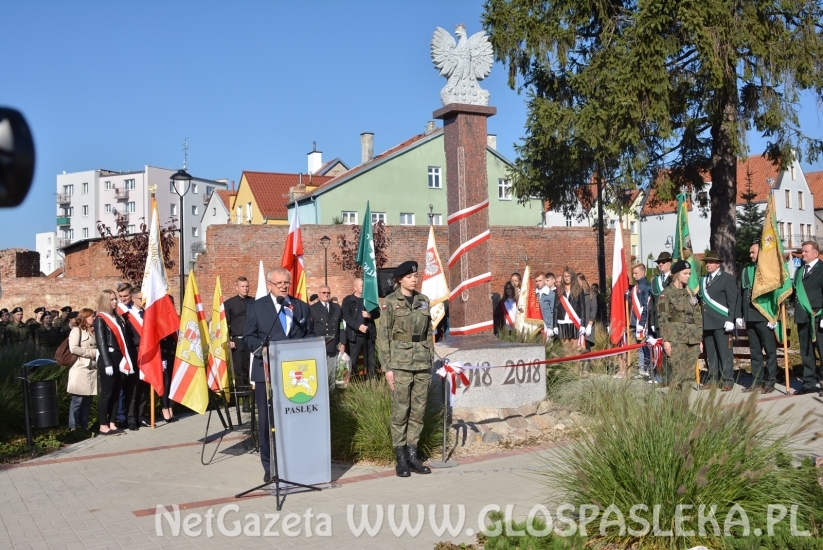 Pomnik z okazji 100-lecia odzyskania przez Polskę Niepodległości