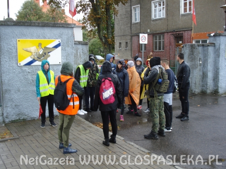 Obóz szkoleniowy uczniów  ZSEiT w strugach deszczu