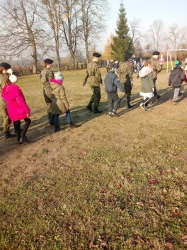 Kadeci ZSEiT na obchodach Święta Niepodległości w Bielicy