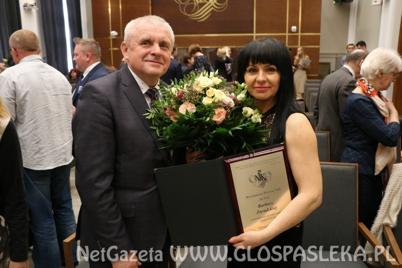 Barbara Zarudzka z wyróżnieniem prezesa NIK