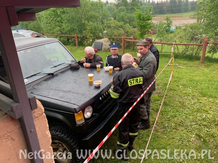 Dzień Strażaka w deszczu