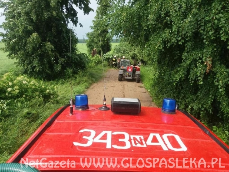 Efekty potężnej burzy