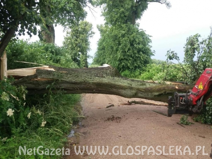 Efekty potężnej burzy