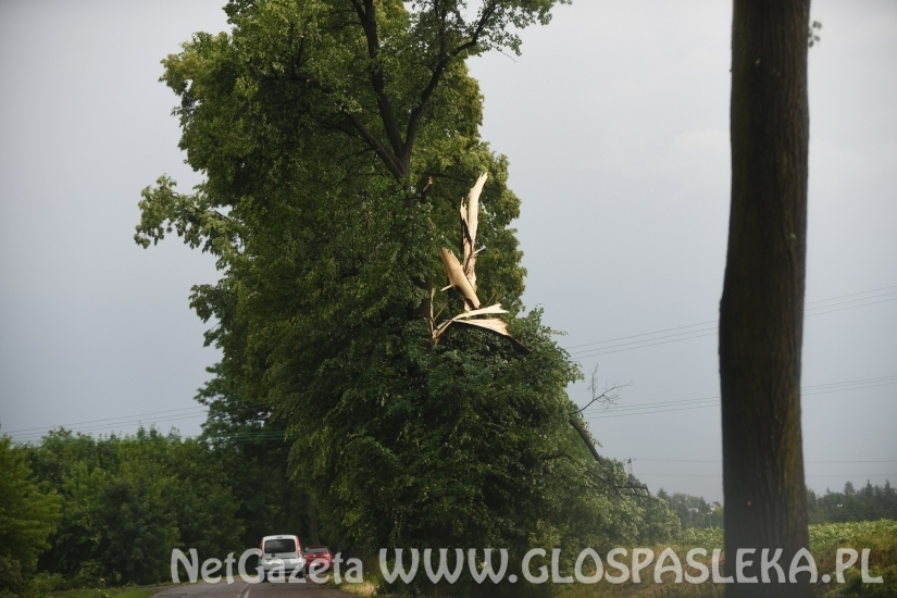 Efekty potężnej burzy