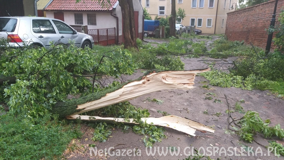 Efekty potężnej burzy