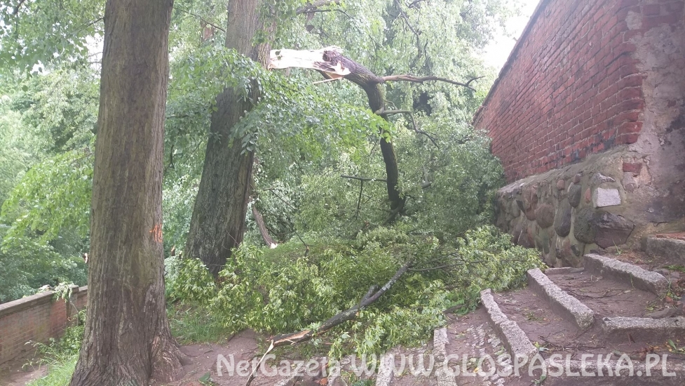 Efekty potężnej burzy