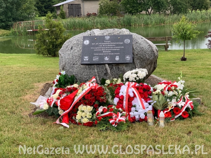 Marlena Sobańska odsłoniła tablicę