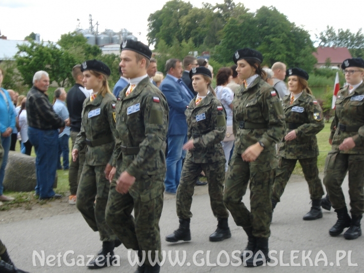 Odsłonięcie tablicy pamiątkowej w Krasinie