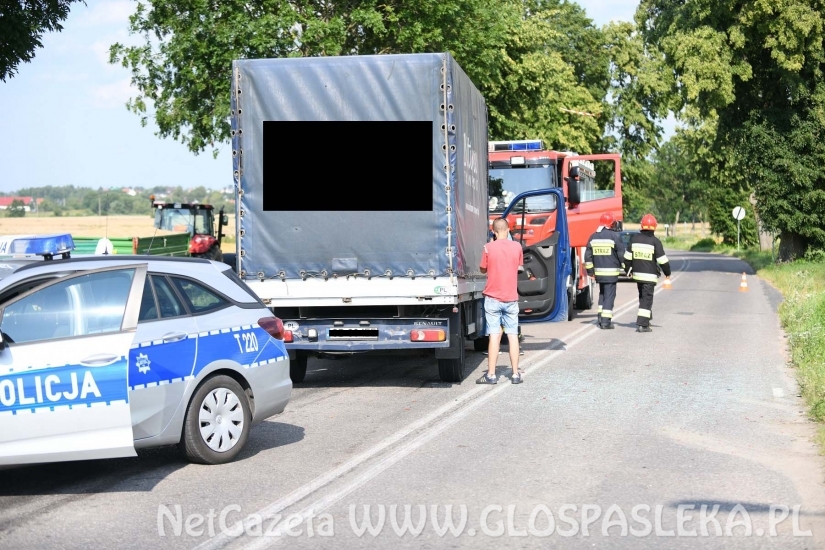 Kolizja na trasie do Krosna