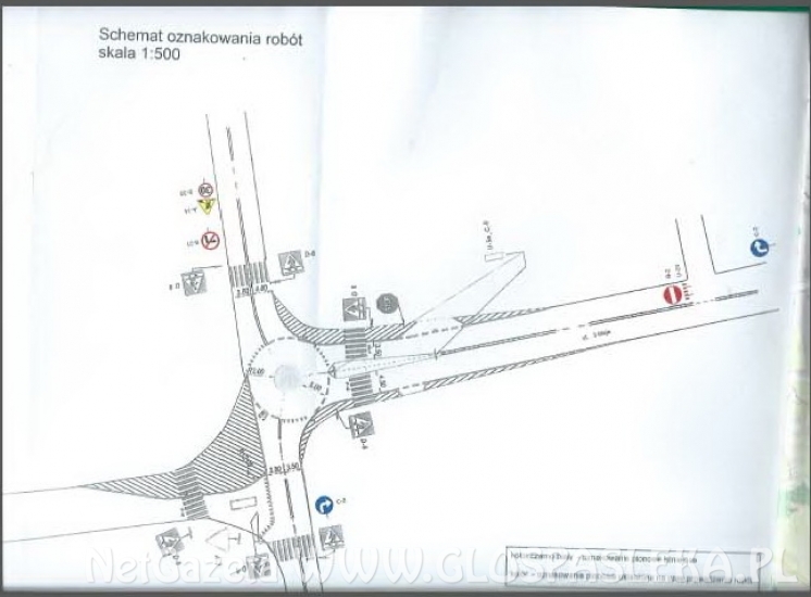 Utrudnienia w ruchu - budowa ronda