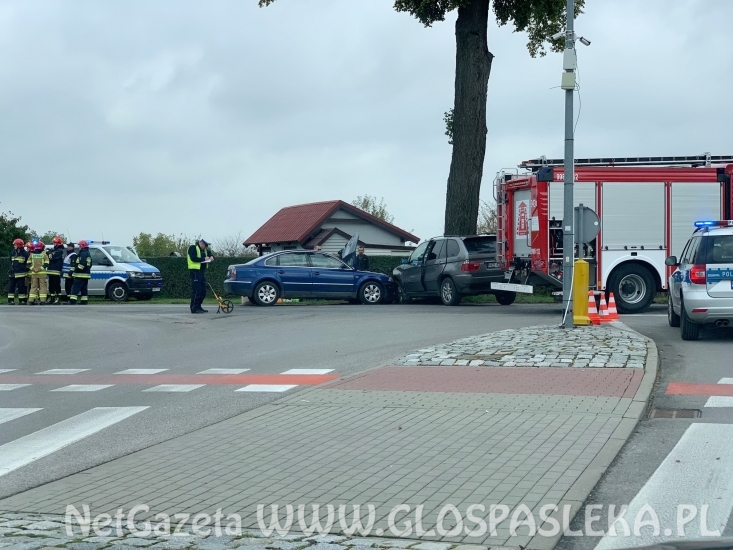 Kolizja passata i bmw