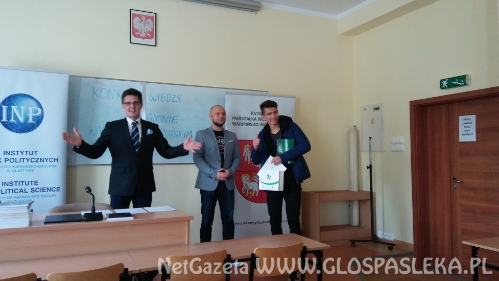 Znawcy historii Warmii i Mazur z ZS w Pasłęku