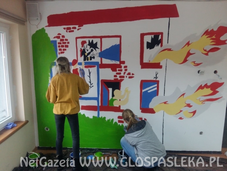MURAL w jednostce PSP w Elblągu